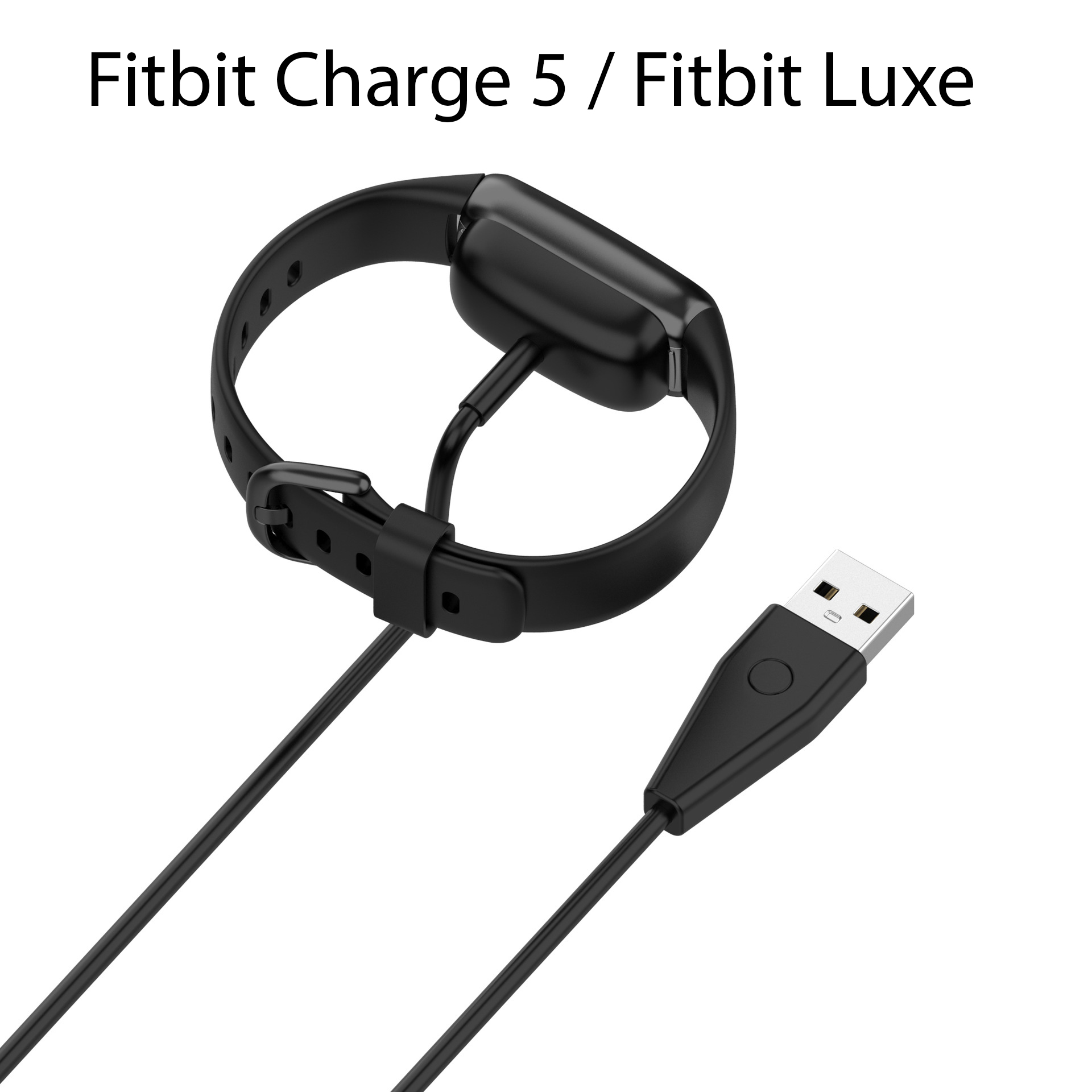 Dây Cáp Sạc Thay Thế Dành Cho Thay Thế Dành Cho Đồng Hồ Thông Minh Fitbit Charge 5 Có Nút Đặt Lại 1 Mét