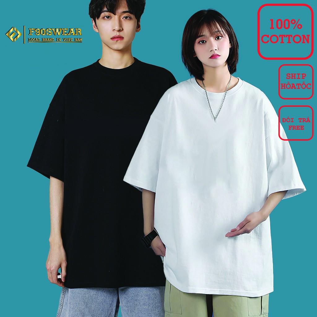 Áo phông trơn nam nữ - Áo thun nam nữ tay lỡ form rộng, phông nam nữ unisex chất 100% cotton co giãn 4 chiều cực mát