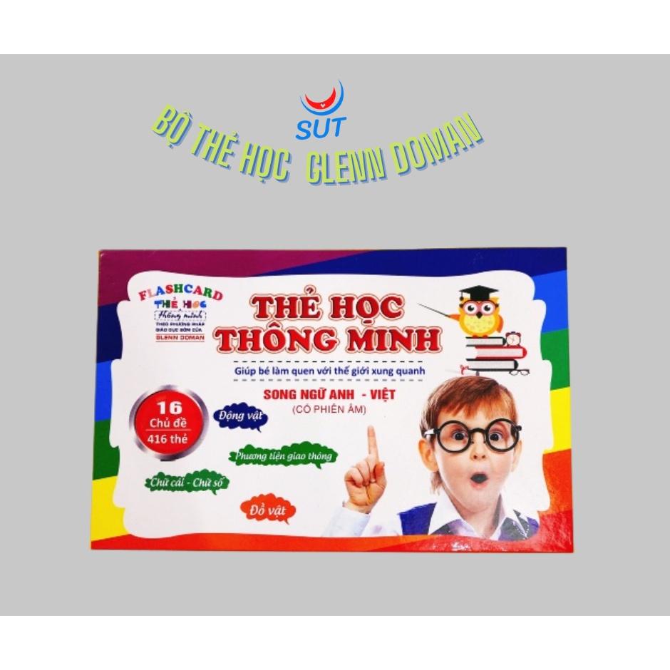 Bộ Thẻ Học Thông Minh Flashcards 16 Chủ Đề Cho Bé Học - Bộ 416 Thẻ Học Song Ngữ Glenn Doman