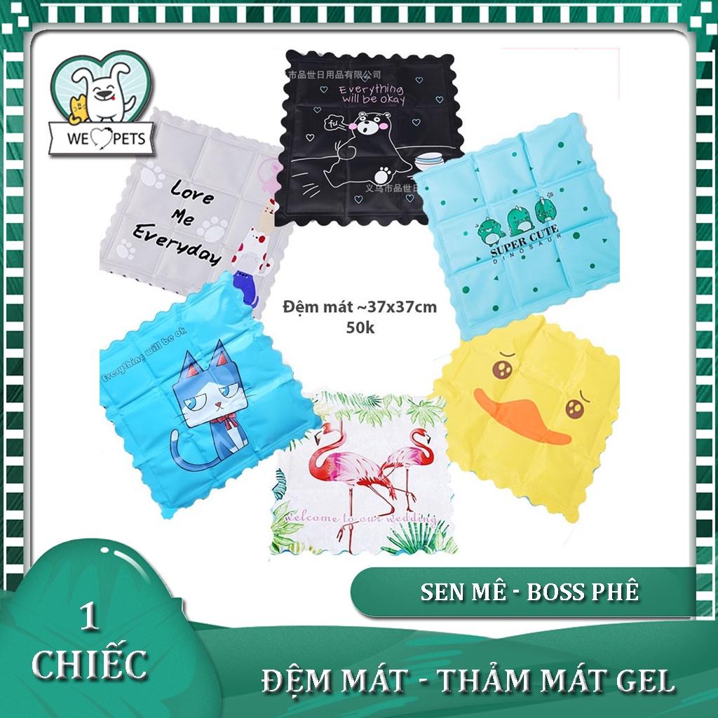 Đệm cho chó mèo Đệm Mát Gel Cho Chó Mèo Nằm Mùa Hè - Thảm Mát Cho Thú Cưng 37*37cm