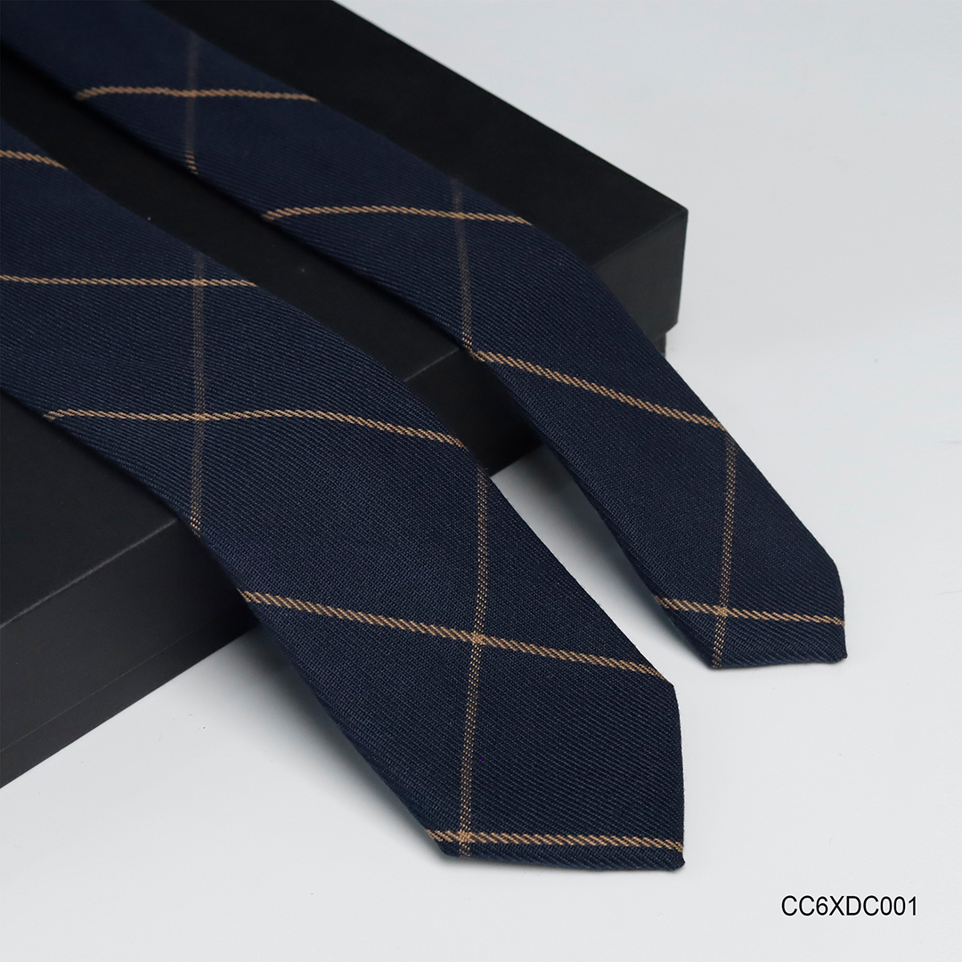 Cà vạt cotton bản nhỏ 6 cm chất vải dày dặn, mềm mại - Thomas Nguyen