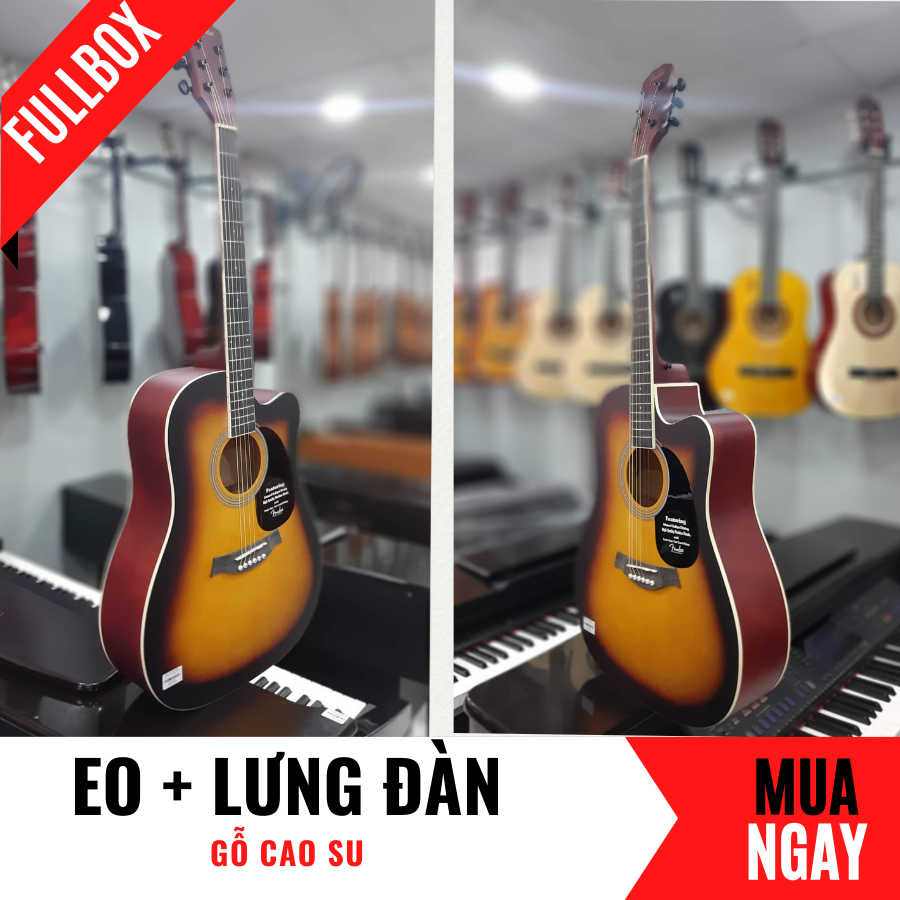 Đàn Guitar Acoustic Fender CD-60 Dáng Khuyết Đẹp Tự Nhiên + Phụ Kiện (Size 4/4)