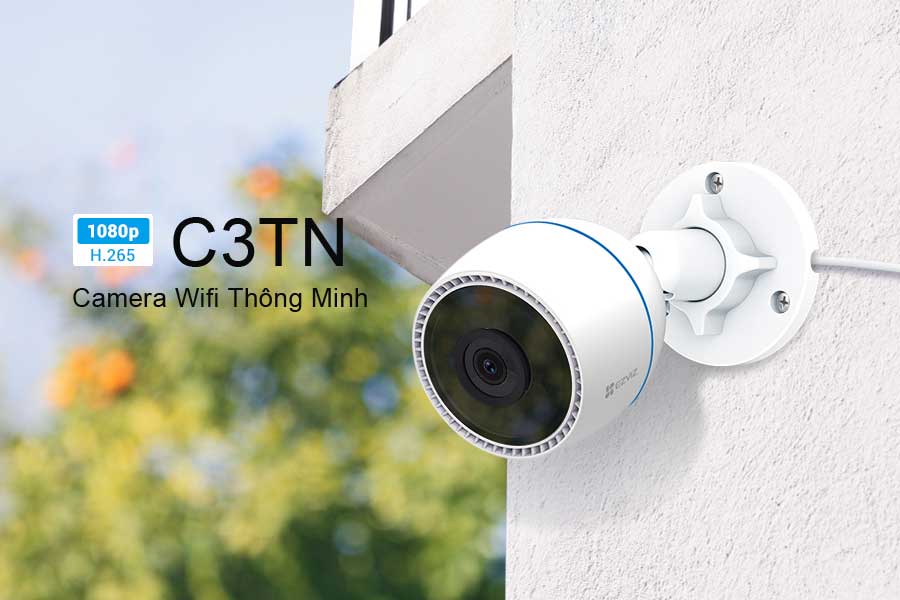 Camera IP Wifi Ngoài Trời EZVIZ C3TN 2MP Full HD 1080P Tích Hợp Mic Thu Âm - Chống Ngược Sáng - Hàng Chính Hãng