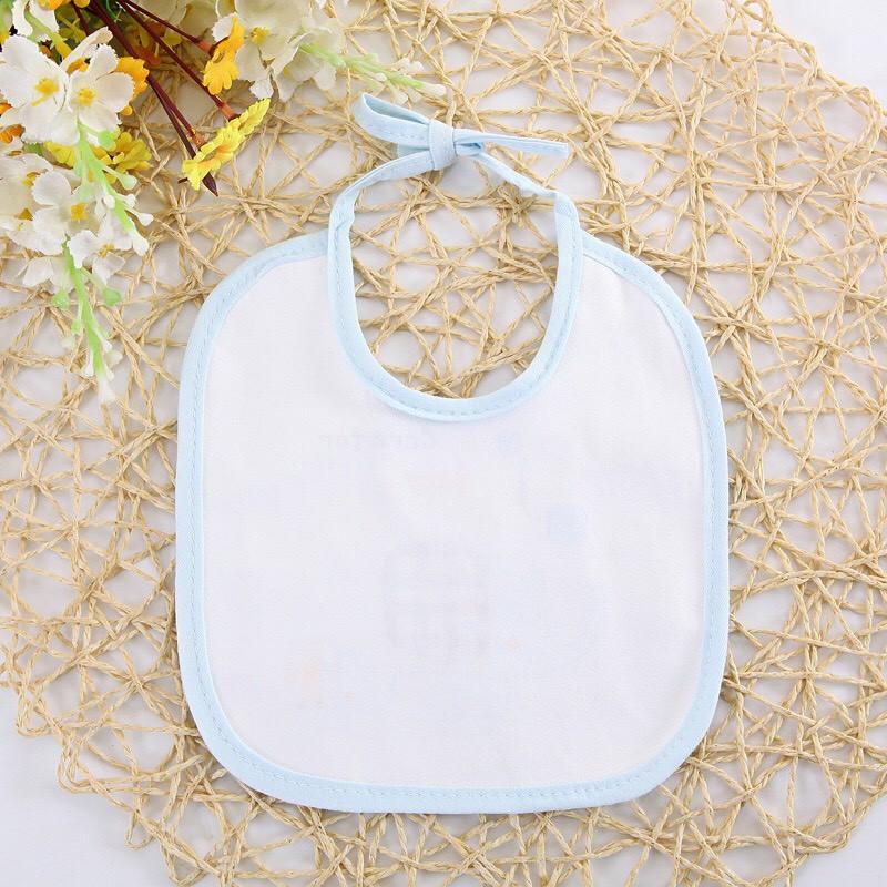 Yếm ăn vải cotton mềm mịn 2 lớp, lớp đáy chống thấm , thiết kế hình voi ngộ nghĩnh đáng yêu cột dây cho bé