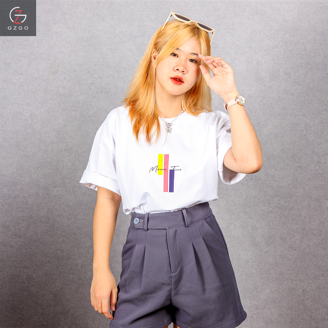 Áo thun unisex nam nữ áo thun cặp basic form rộng vải cotton cho cặp đôi Nhã Dung Store