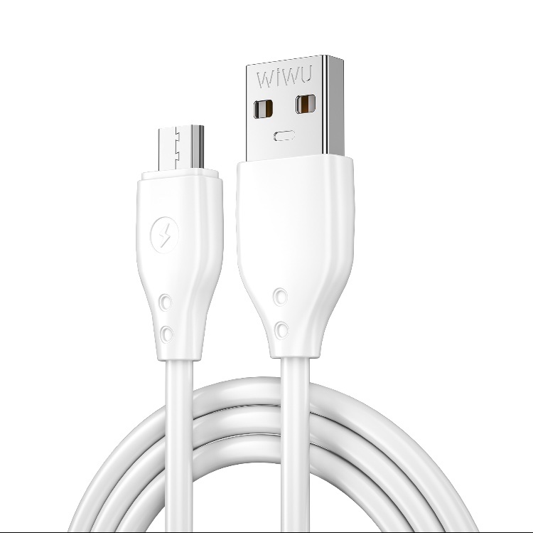 Cáp sạc Wiwu Pioneer Charging Cable Wi-C001 cho các thiết bị sạc chân Micro, hỗ trợ sạc nhanh làm bằng nhựa PVC - Hàng chính hãng