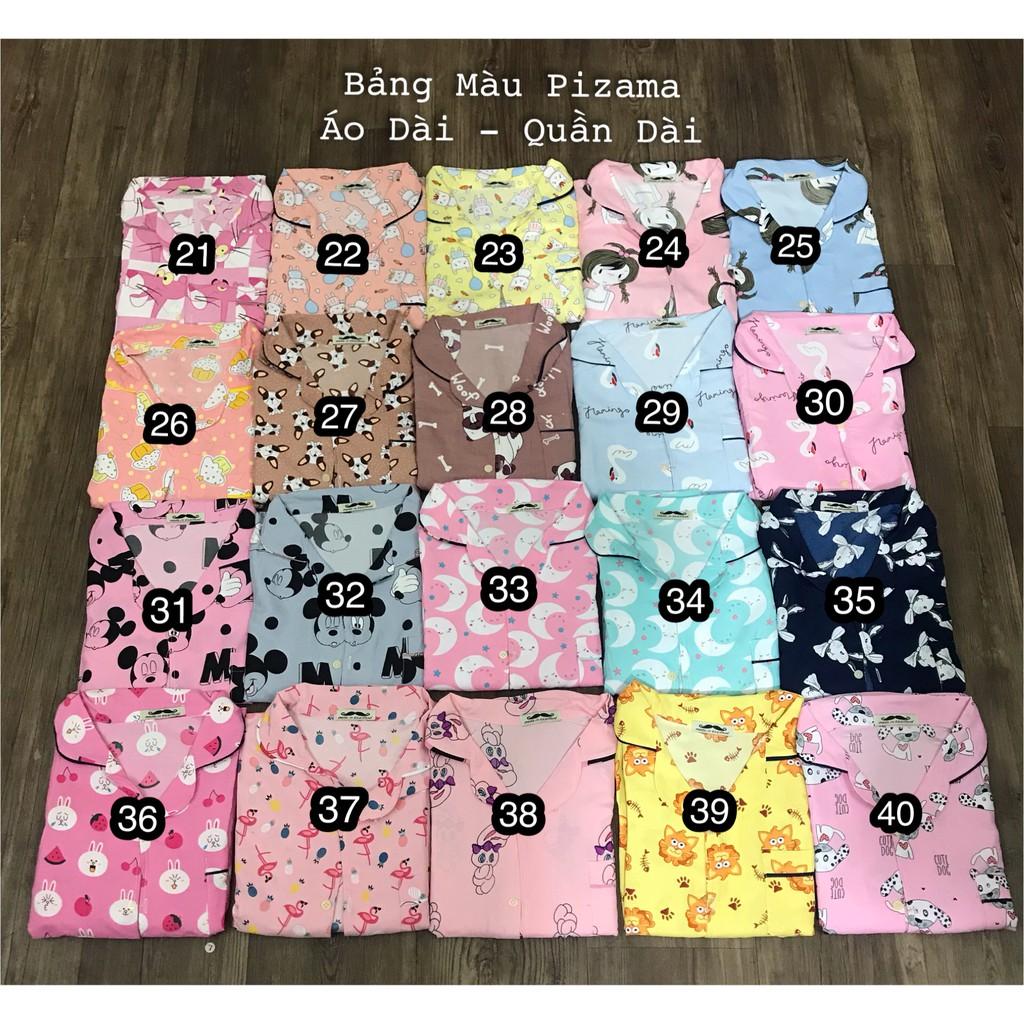 Bộ Pijama Tay Dài 49 màu đẹp