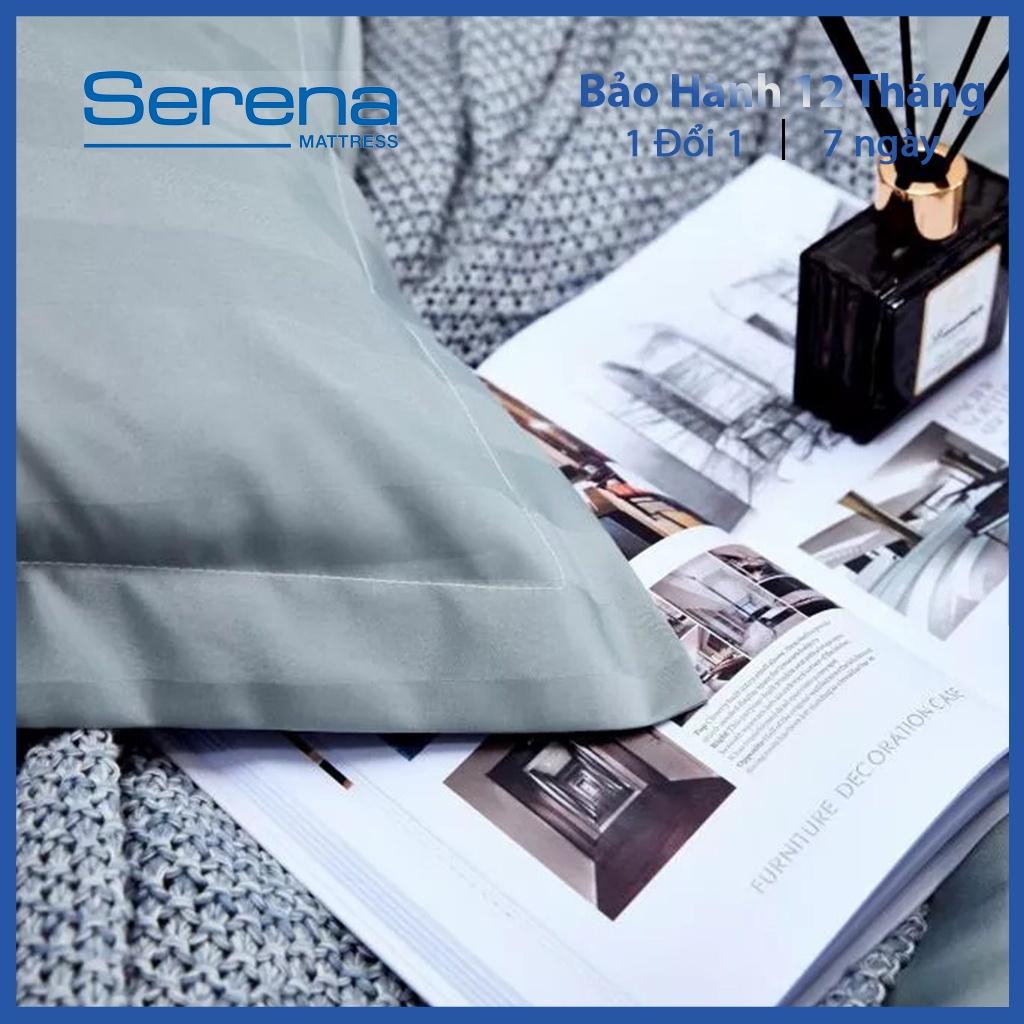 Ga Trải Giường Drap Cotton Lụa 3F SERENA Cao Cấp Bộ 5 Món Set Vỏ Chăn Ga Gối – Hệ Thống Nệm
