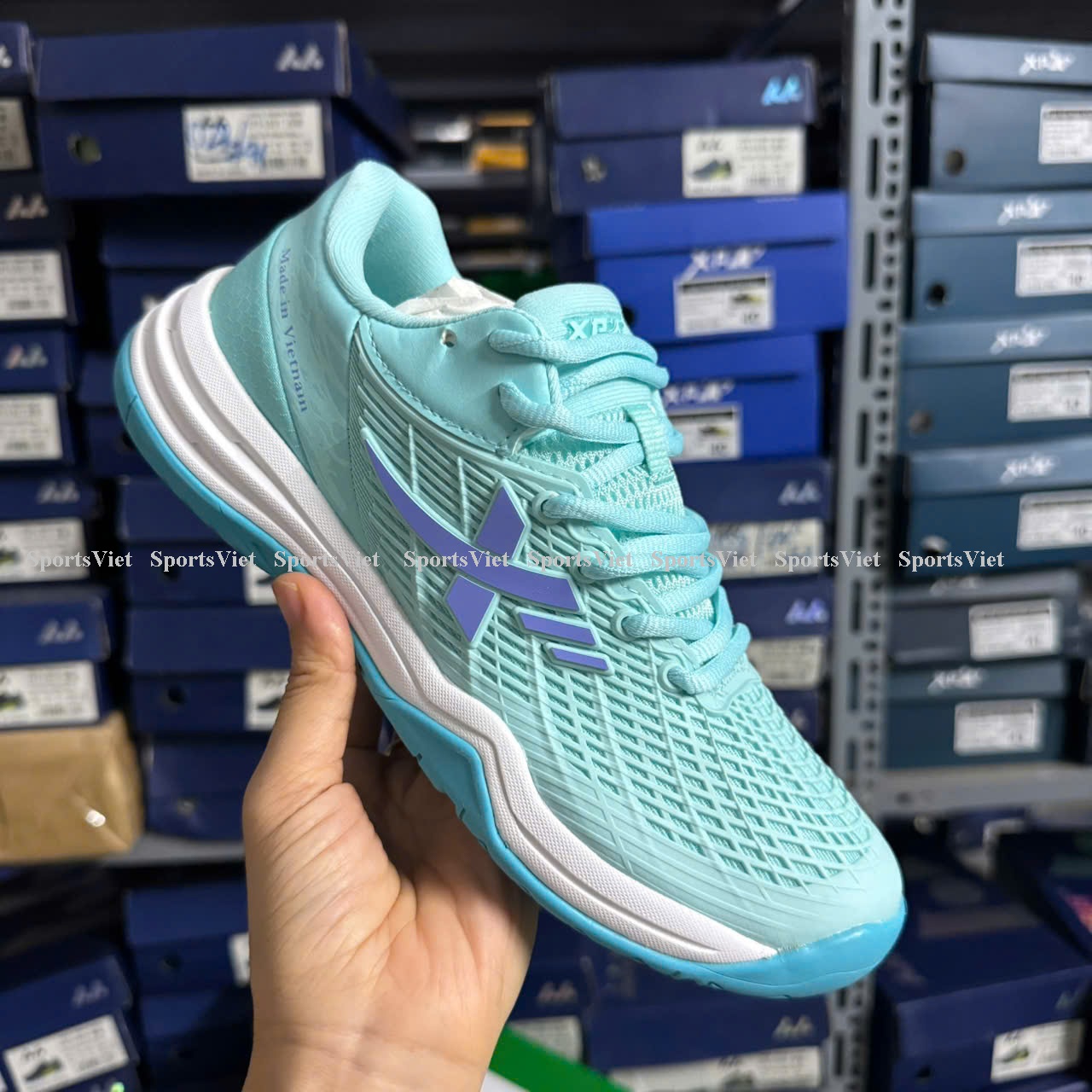 Giày XP Xampo Max chuyên dụng chơi Pickleball, cầu lông, thể thao đa năng - Chính hãng size 36-44 (Tăng 1 size)