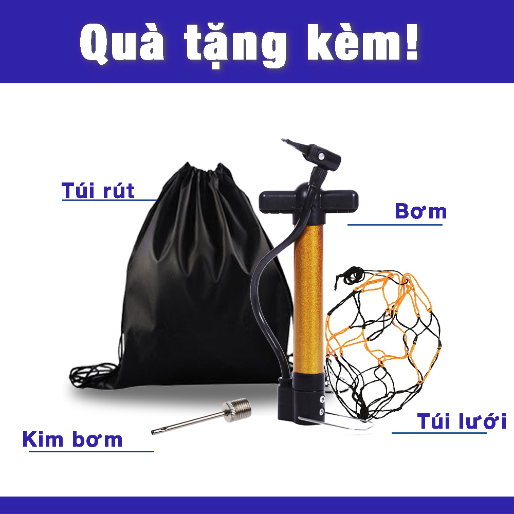 Banh Bóng Rổ Da Geru Star Federation - Size 7 - Tặng kèm Balo rút + Bơm tay + Kim Bơm + Túi lưới