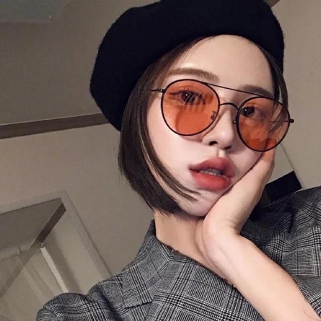 KÍNH RÂM RETRO SANG CHẢNH HOTTREND CÓ THANH NGANG VIỀN CỰC XỊN