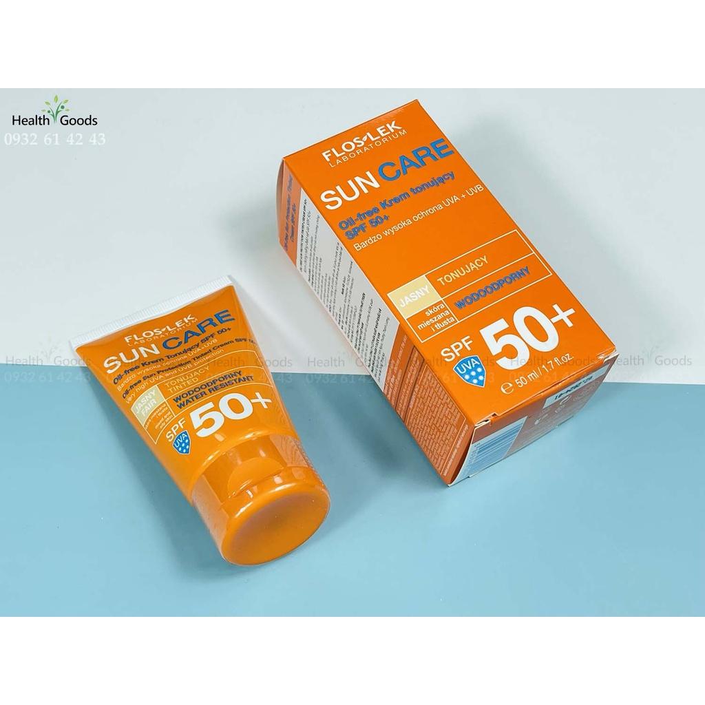 Kem chống nắng kiềm dầu Floslex Sun Care Oil Free Sun Protection Tinted Cream 50ml Floslek Suncare
