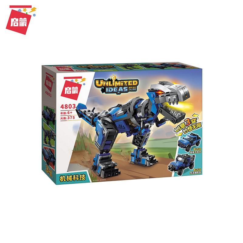 Đồ chơi Lắp Ráp Khủng Long Bạo Chúa Biến hình Xe Tải - Enlighten 4803 3 in 1 - 375 mảnh ghép