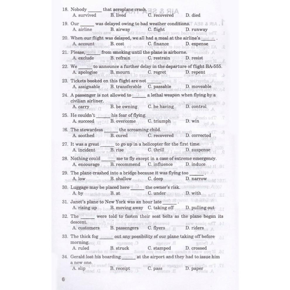 Sách- Câu Hỏi Trắc Nghiệm Chuyên Đề Từ Vựng Tiếng Anh ( ha)