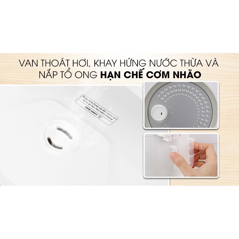 Nồi cơm điện Sharp KS-183TJV-CH-Hàng Chính Hãng