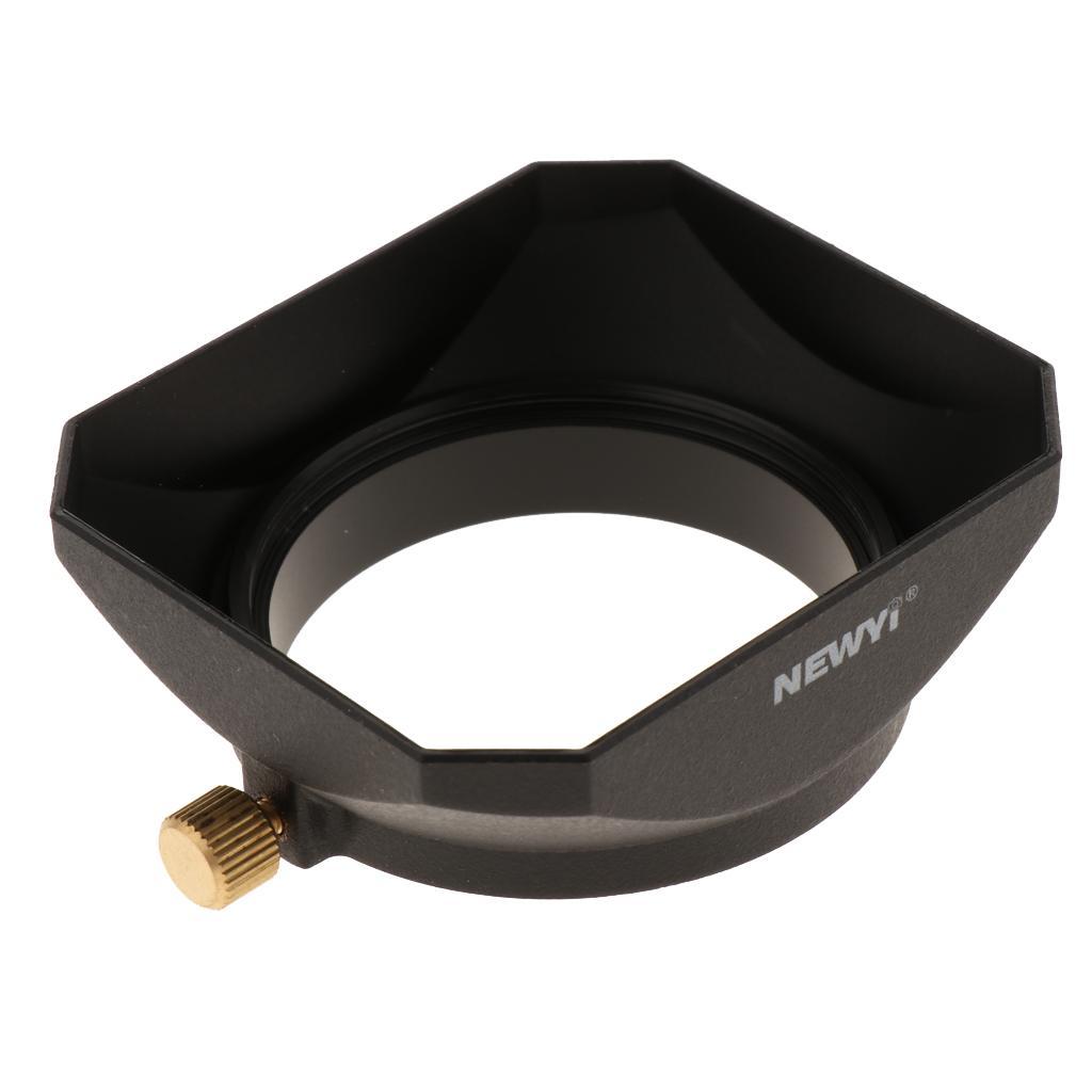 2x 49mm Lens Hood Square for DSLR Mirrorless Camera Protector Accessory Kit