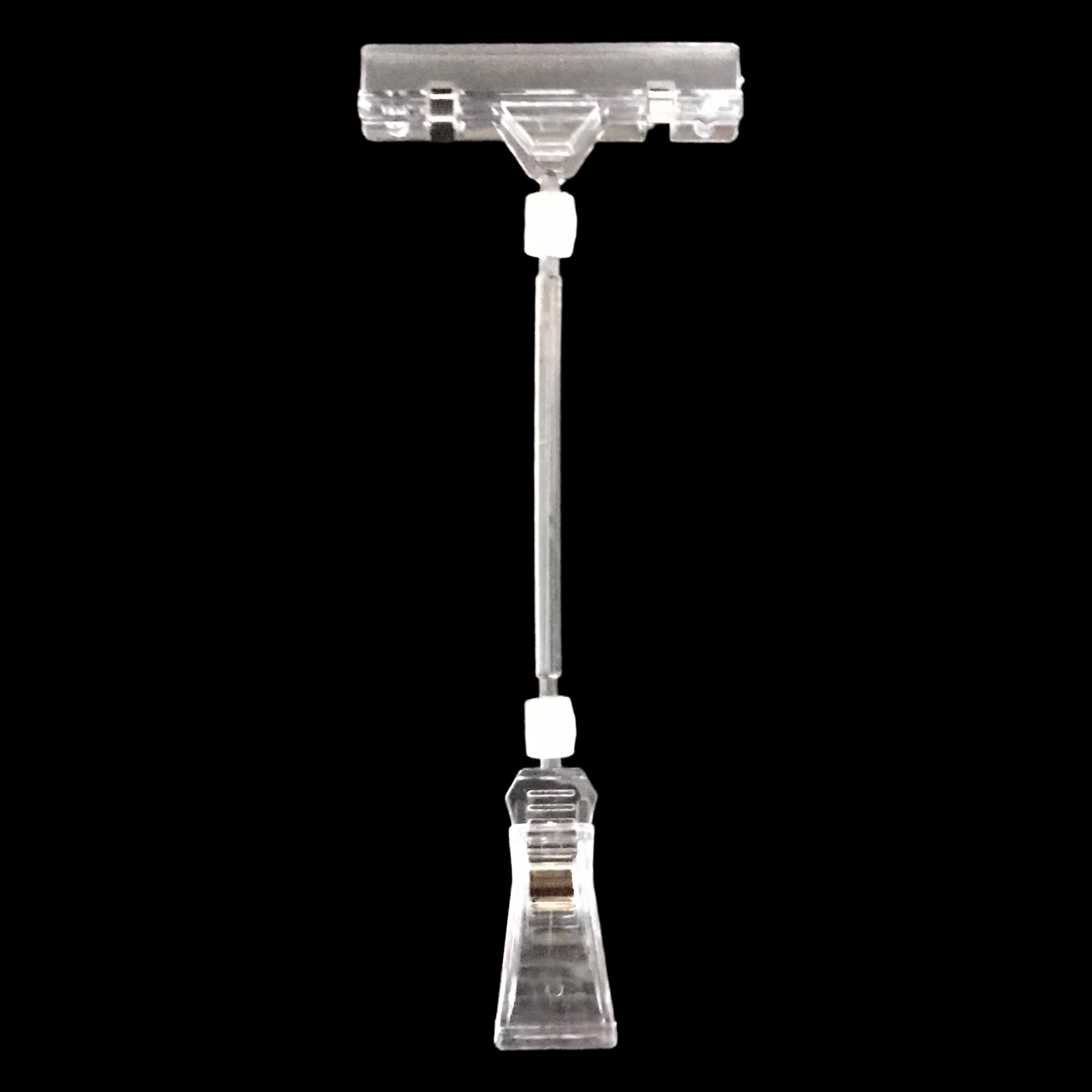 Kẹp nhựa JE011 21cm 2 đầu trắng trong - Bịch