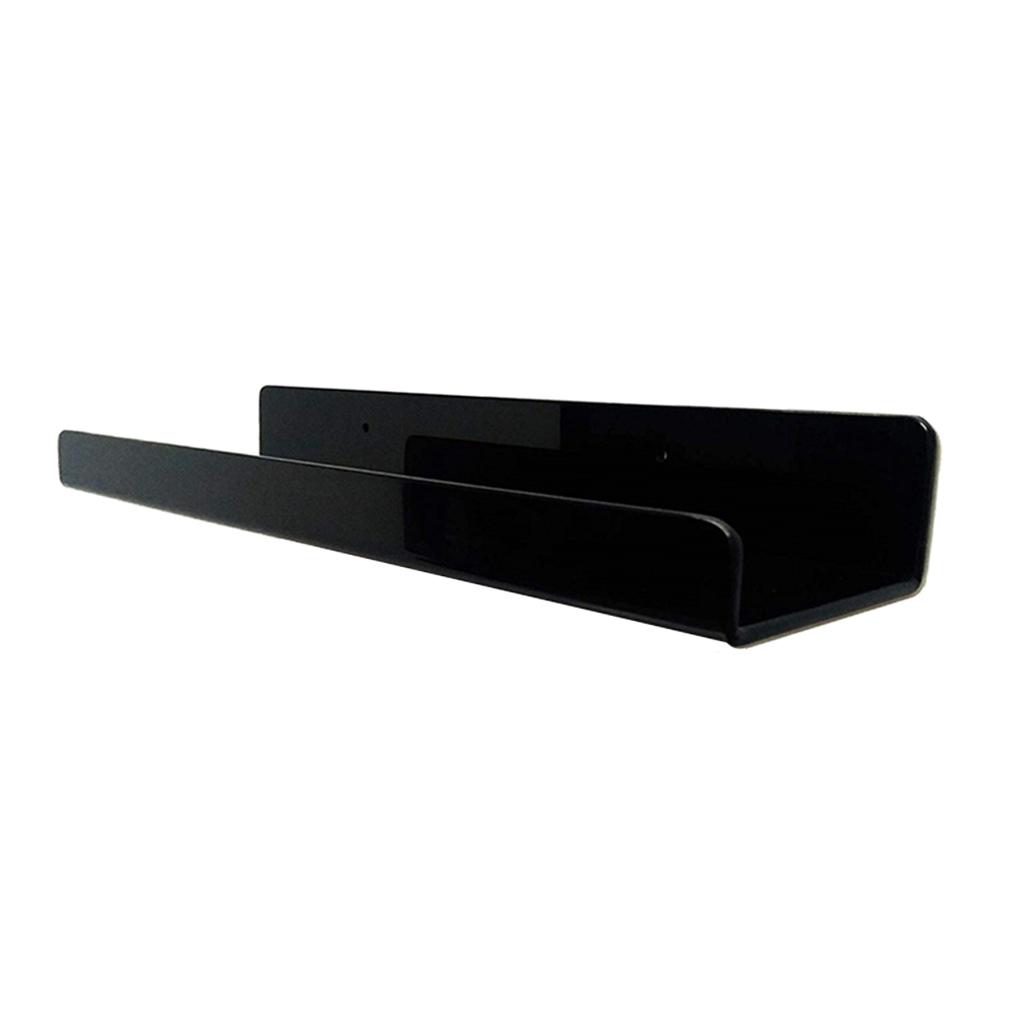 Acrylic Floating Wall Ledge Shelves Book Cosmetics Rack Kid Storage Display