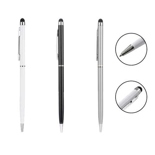 Bút Cảm Ứng Cho Máy Tính Bảng / Smartphone Kiêm Bút Bi (màu ngẫu nhiên) BÚT CẢM ỨNG 2 TRONG 1 hàng nhập khẩu