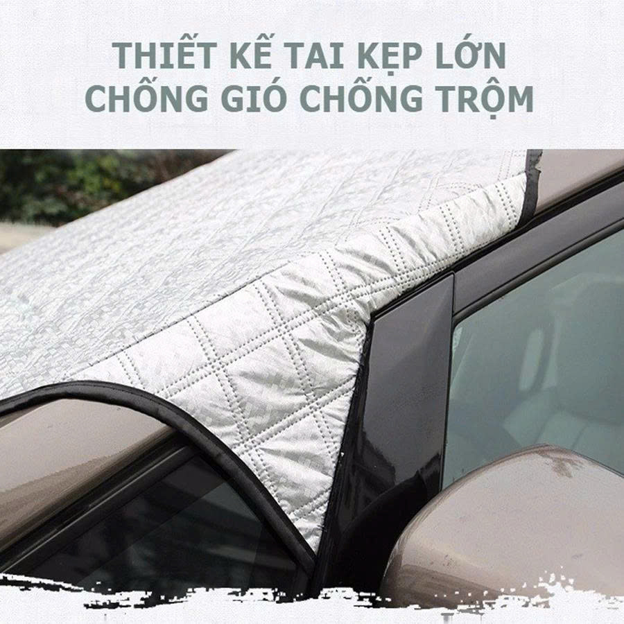 Tấm Che Nắng Kính Lái Ô Tô 3 Lớp Tráng Bạc – Bảo Vệ Taplo, Giữ Nội Thất Luôn Bền Đẹp , Kèm Túi Đựng Dễ Thương