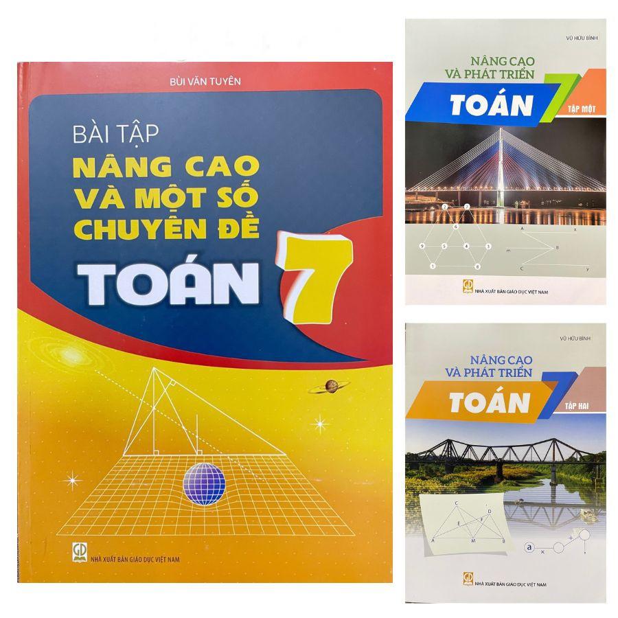Sách - Combo 3 Cuốn Nâng Cao Và Phát Triển Toán 7 Tập 1 Tập 2 Và Bài Tập Nâng Cao Và Một Số Chuyên Đề Toán 7