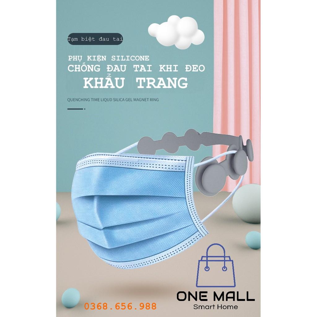 SILICONE MỀM. Đai đeo khẩu trang chống đau tai.
