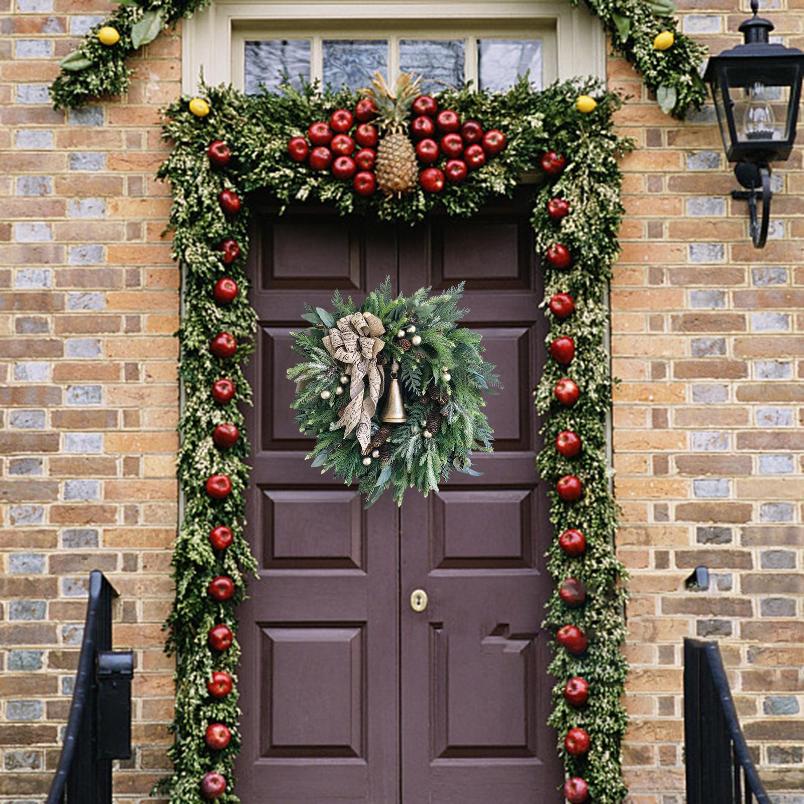 Artificial Wreath Christmas Winter Wreath Garland for Door Wedding