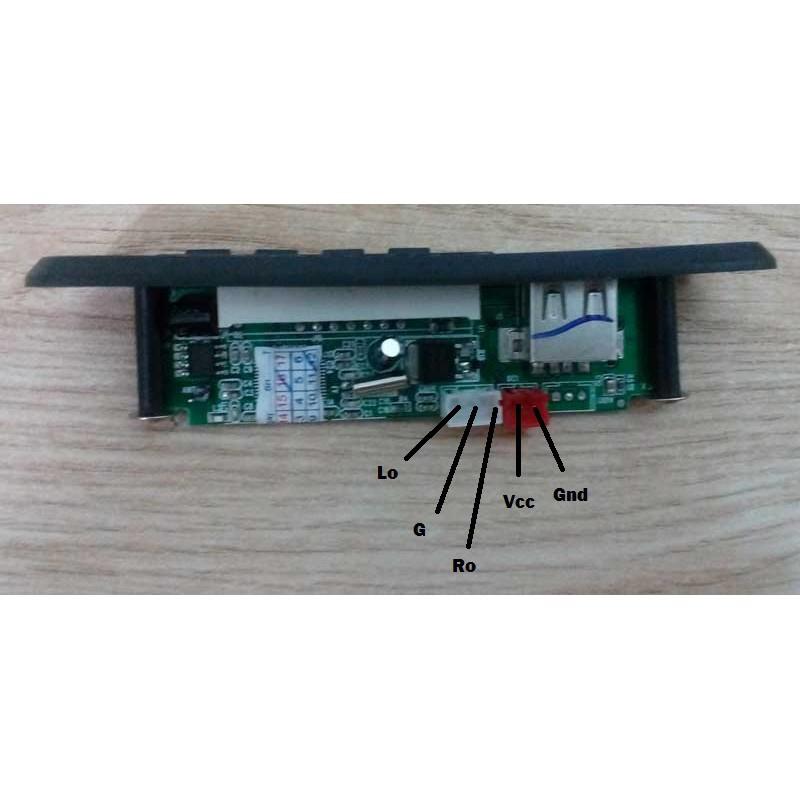 Mạch Giải Mã MP3 USB/TF/AUX/Bluetooth 7-12VDC