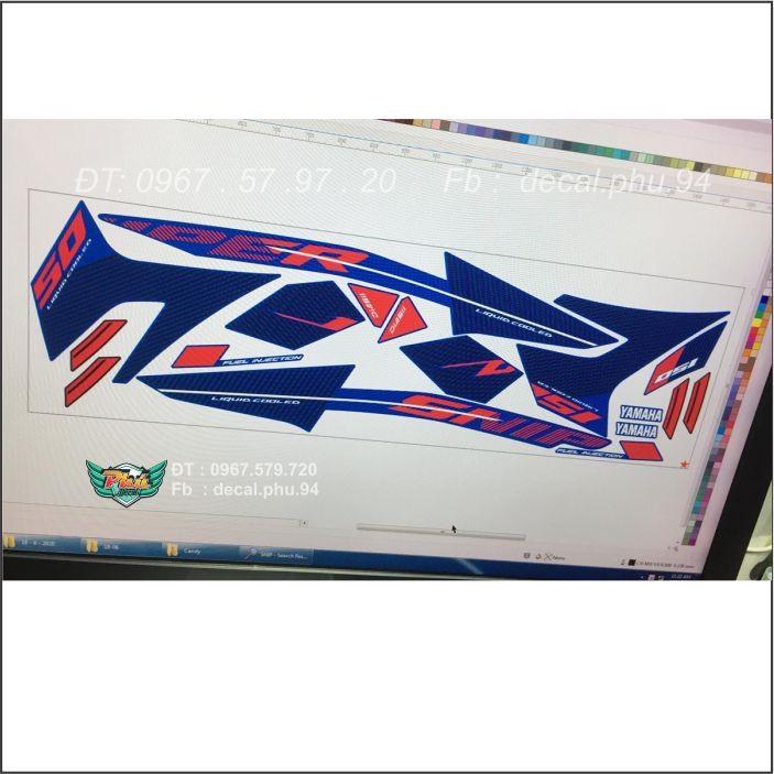 Tem Exciter 150 rời Sniper Xanh cam