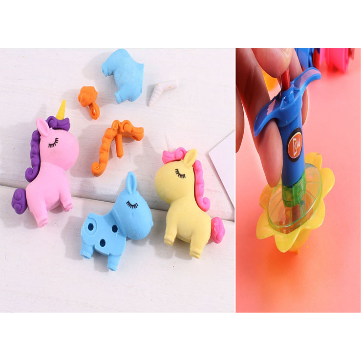 Gôm tẩy hình ngựa Pony siêu đáng yêu/Gôm tháo rời cho bé sáng tạo