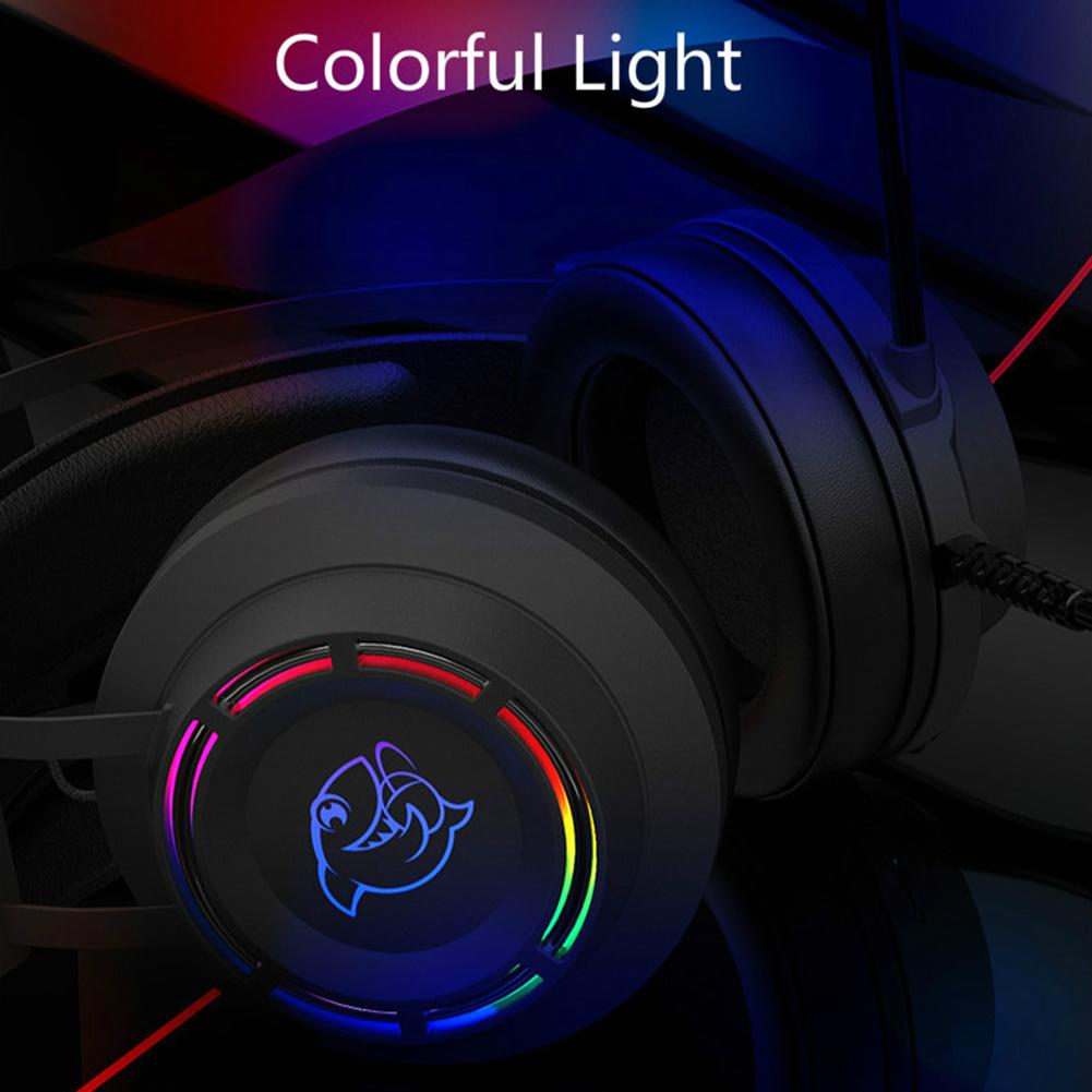 CHANNEL Tai Nghe Gaming Chụp Tai Có Dây Usb 7.1 Kèm Mic Chất Lượng Cao