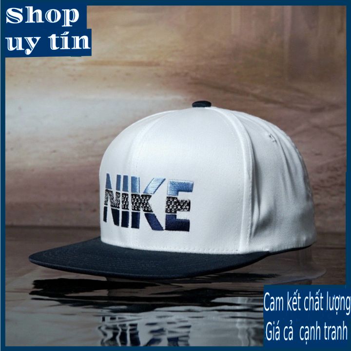 Freeship - MŨ/NÓN KẾT LƯỠI TRAI SNAPBACK N CHỮ THÊU THỜI TRANG NAM NỮ CAO CẤP