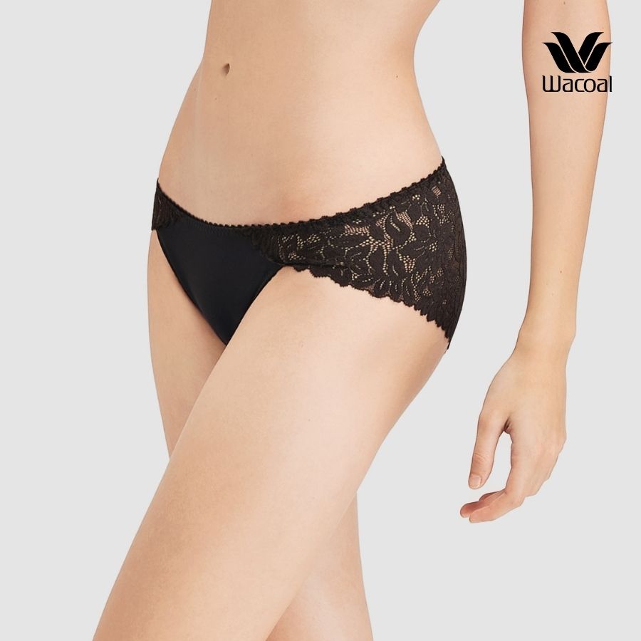 Quần lót Wacoal VPSF101 ren, full mông, bản lưng nhỏ - Lecien