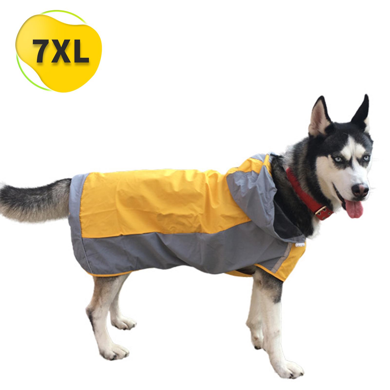 Áo mưa cho chó có mũ trùm đầu, có dây buộc, siêu tiện lợi