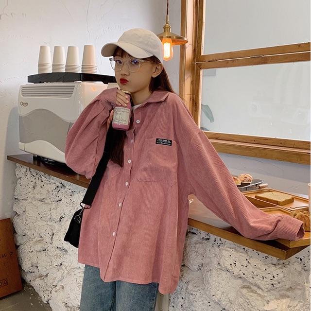 Áo sơ mi from rộng, áo dạ, áo nhung kiểu unisex