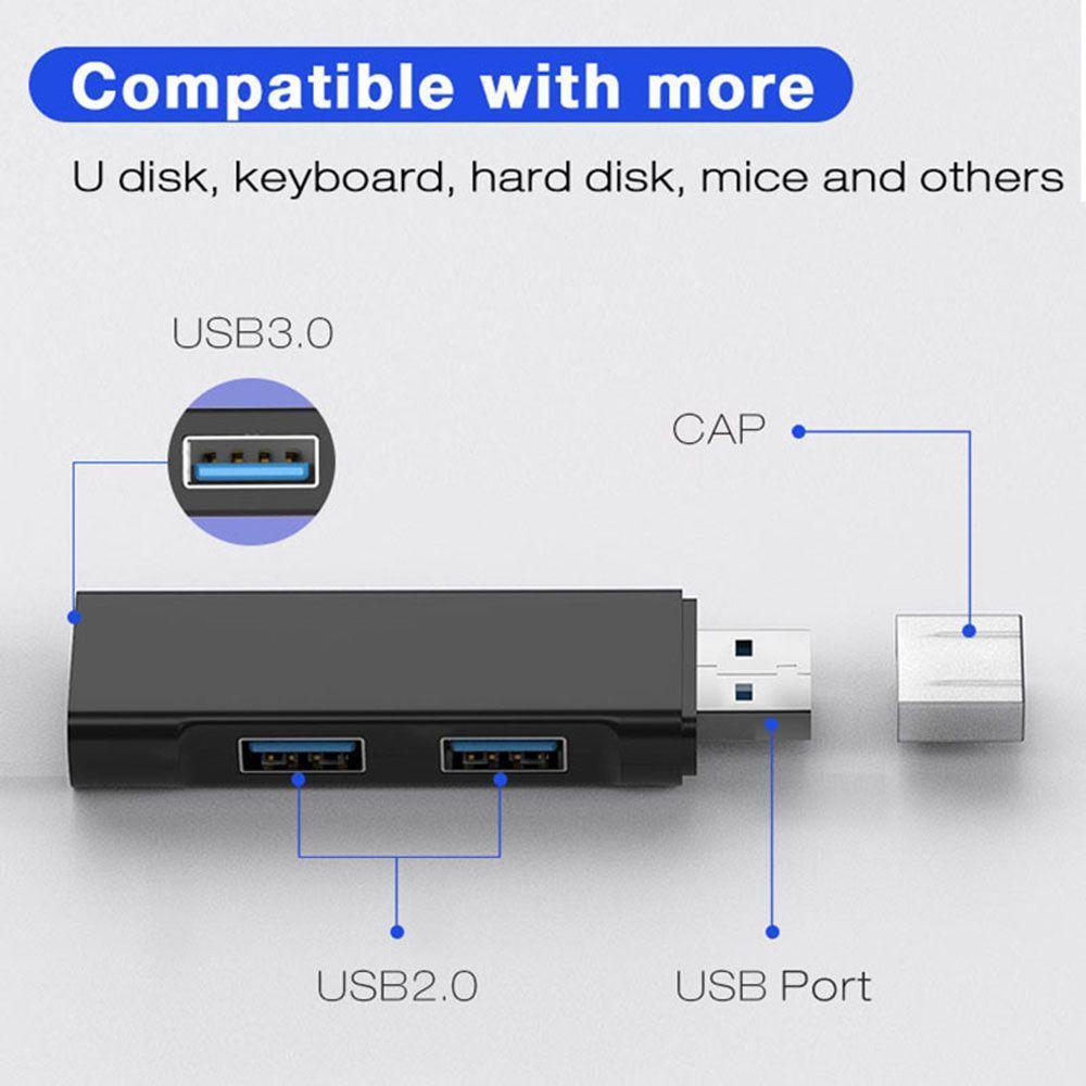 Hub chuyển đổi usb 3.0 3 cổng hợp kim nhôm màu sắc tùy chọn