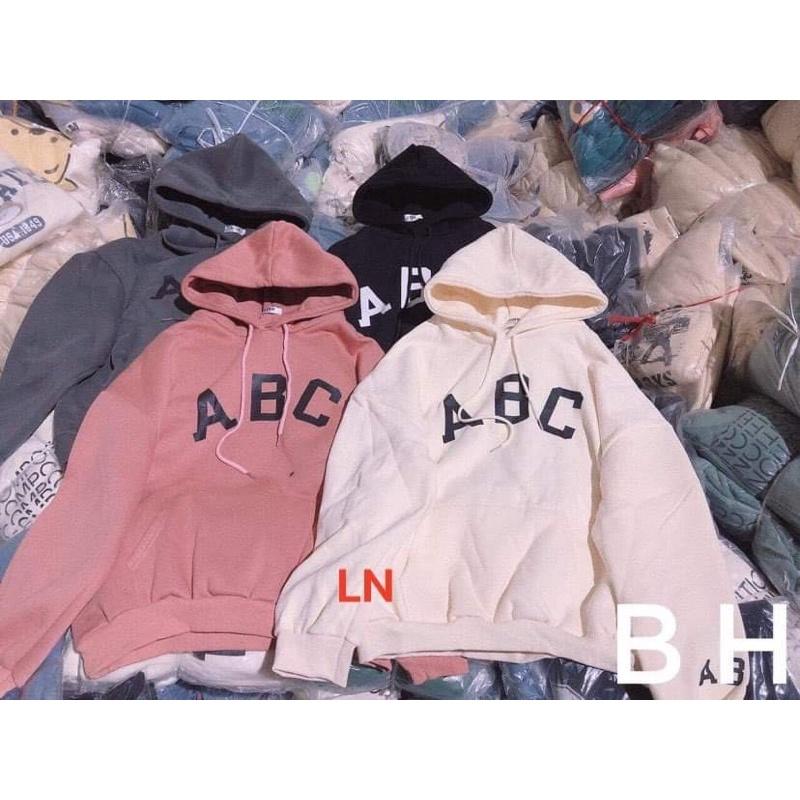 Áo hoodie ABC chữ to TH6