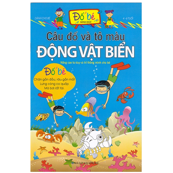 Câu Đố Và Tô Màu Động Vật Biển (4 - 6 Tuổi)