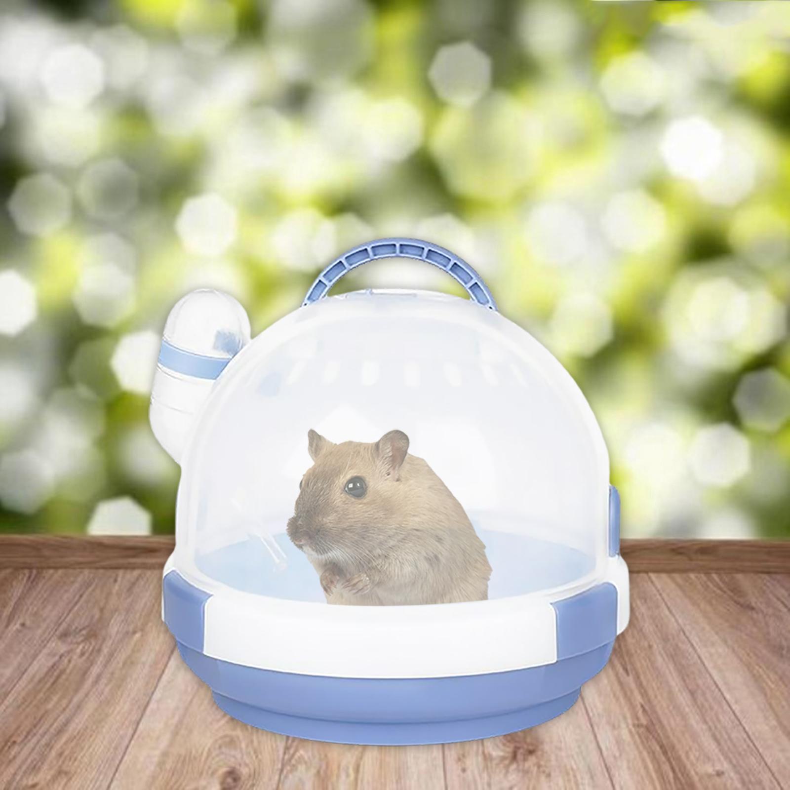 2 PCS Dwarf Hamster Carrier Travel Cage Pet Supplies for Hedgehog Parrots