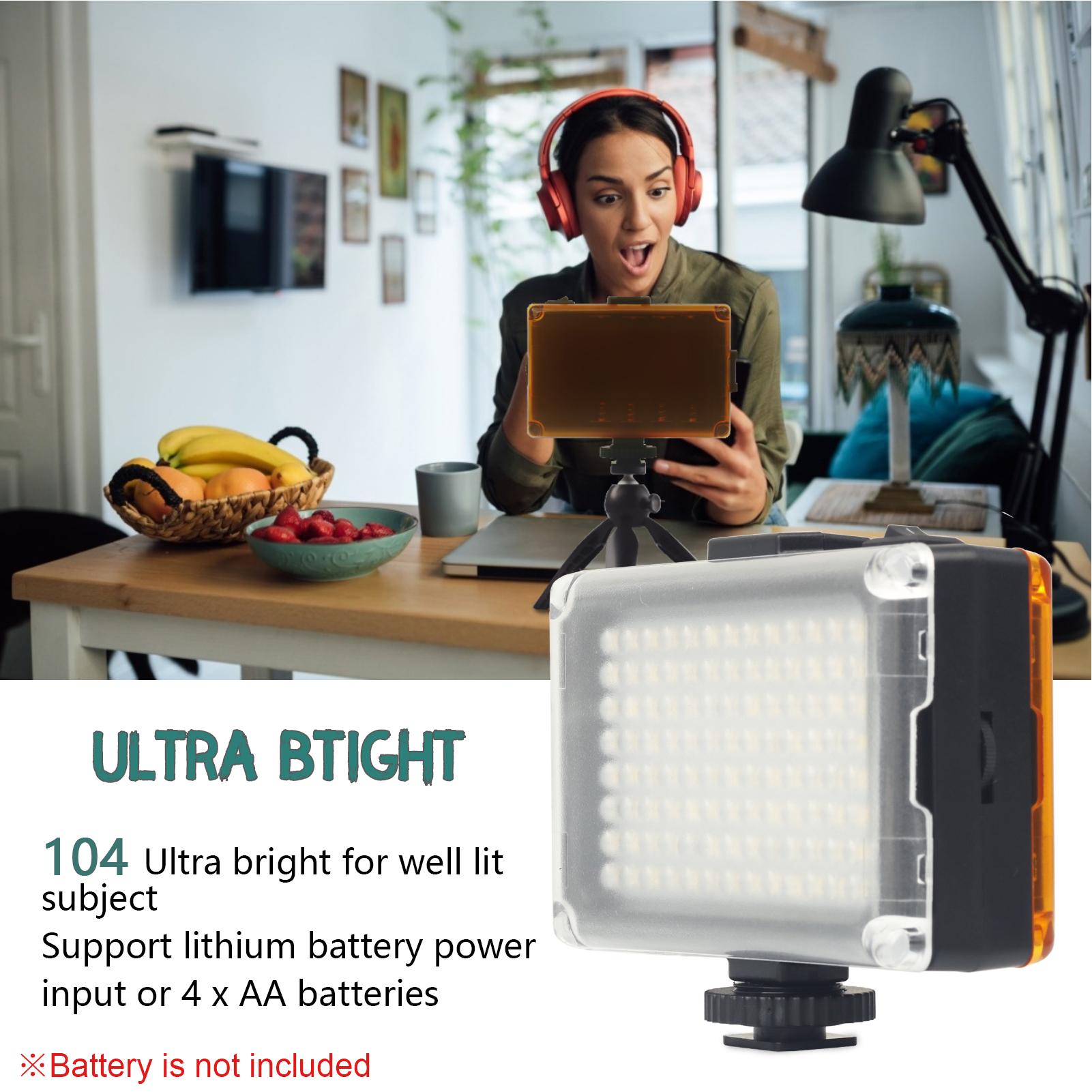 Giá đỡ điện thoại có thể điều chỉnh với đèn LED lấp đầy 5500K / 3200K cho máy tính để bàn