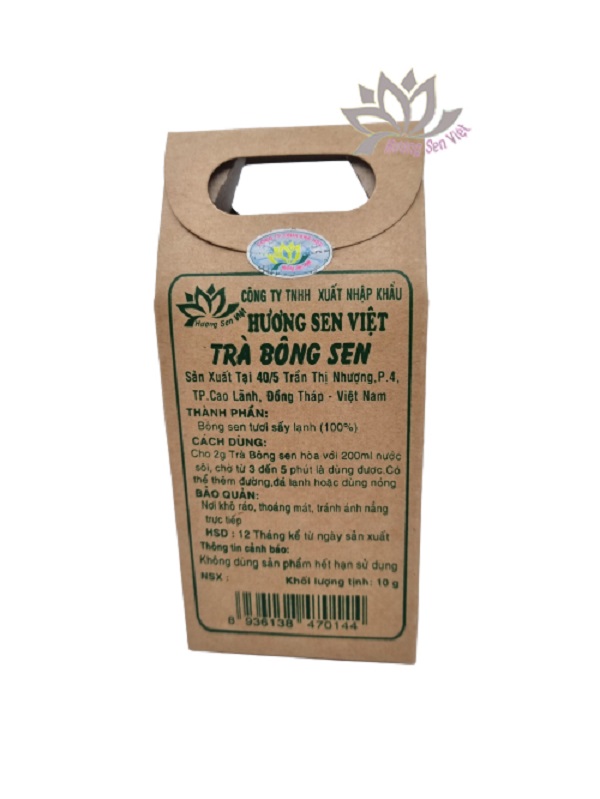 TRÀ BÔNG SEN HỘP 10G - HƯƠNG SEN VIỆT