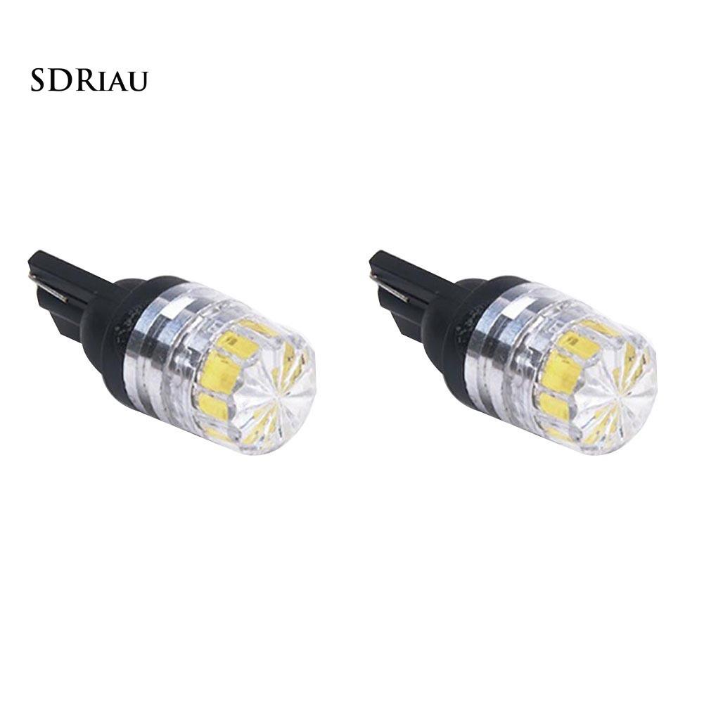 Set 2 bóng đèn led đuôi xe ánh sáng trắng 12V T10 5050 5SMD cho xe hơi