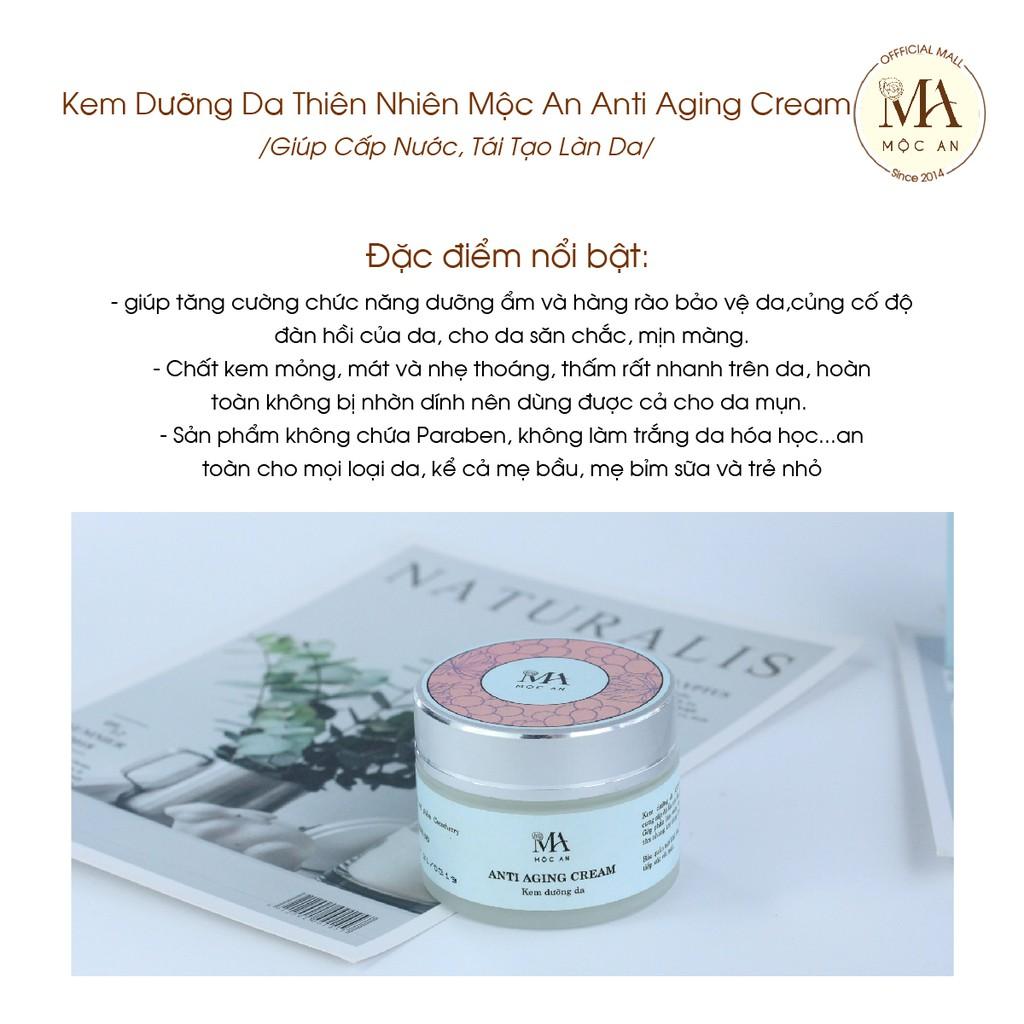 Kem Dưỡng Da Thiên Nhiên Mộc An Anti Aging Cream Giúp Cấp Nước, Tái Tạo Làn Da 50g