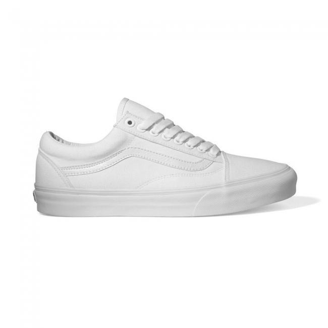 Giày Sneaker Unisex Vans Old Skool All White - VN000D3HW00