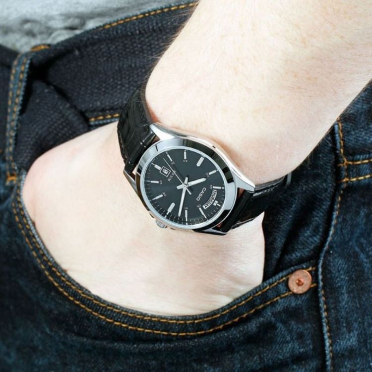 Đồng Hồ Nam Dây Da Casio MTP-1381L-1AV - Đen