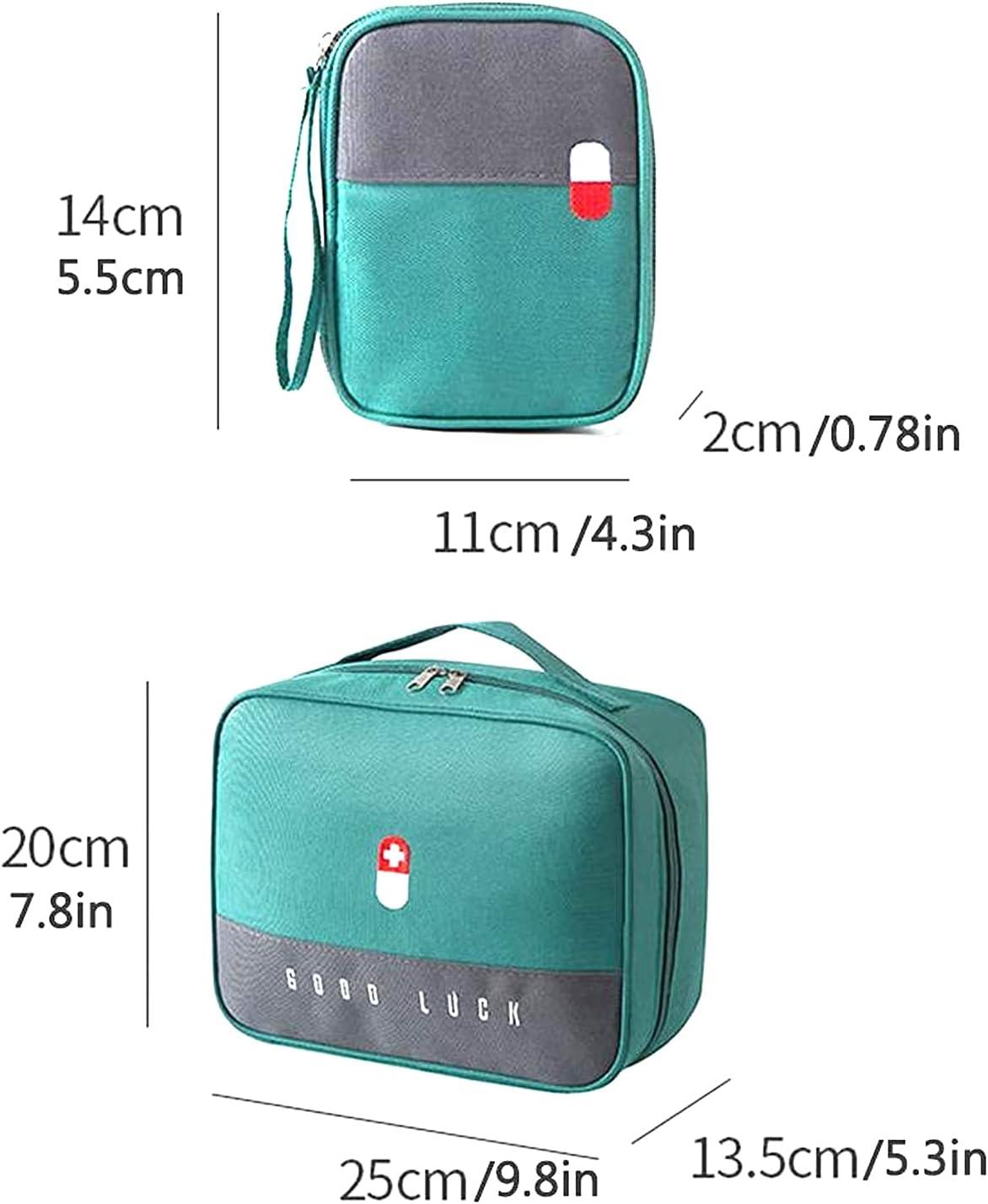 Hộp Y Tế Gia Đình 2 Cái, Hộp Y Tế Di Động Sơ Cứu Gia Đình, Túi Cấp Cứu Y Tế Di Động, Dành Cho Văn Phòng Du Lịch Tại Nhà Màu Xanh Lá Cây