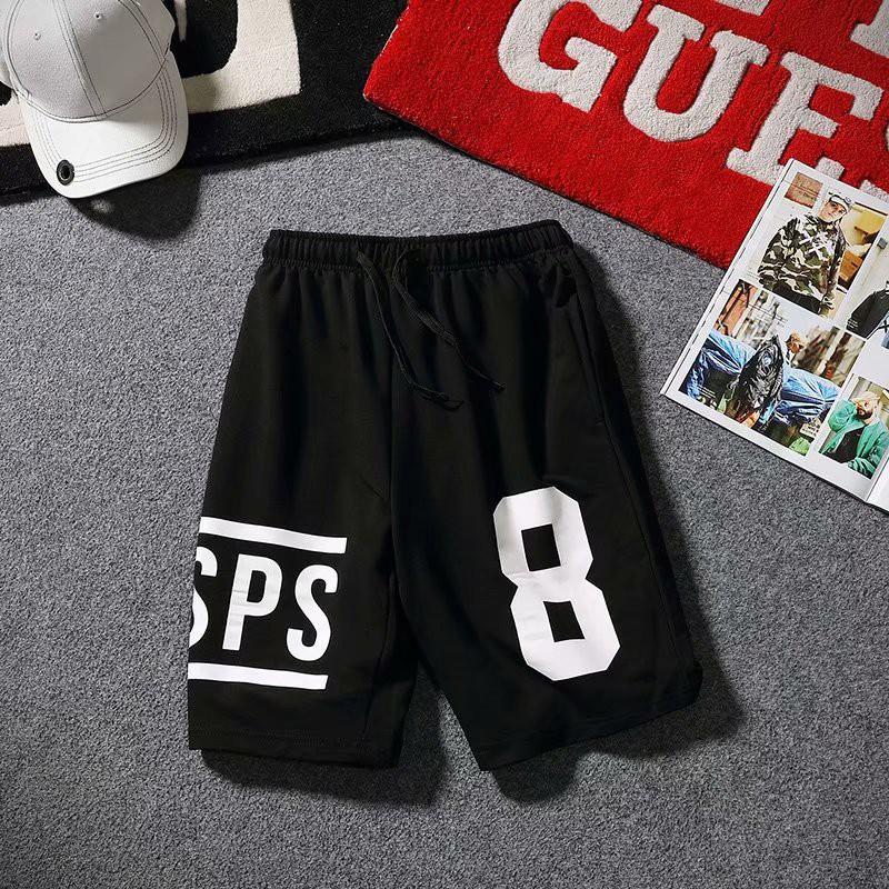 Quần short thể thao ống rộng in họa tiết thời trang dành cho nam