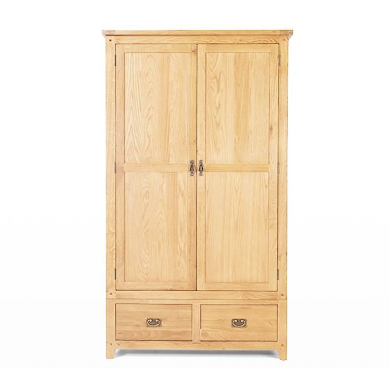Tủ Quần Áo Rustic 2 Cánh Gỗ Sồi IBIE