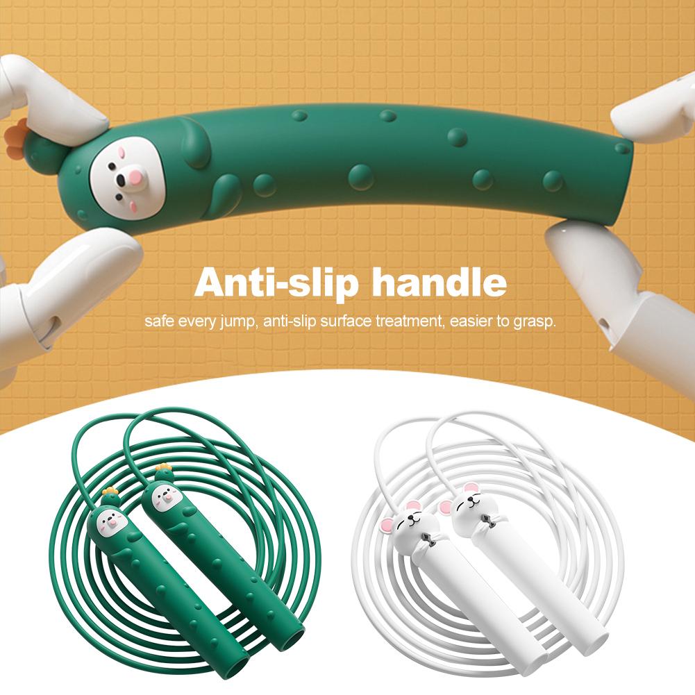 Dây Nhảy Tập Thể Dục Có Thể Điều Chỉnh Chiều Dài Hình Thú Hoạt Hình Di Động Tập Thể Hình Chống Trơn Trượt Cơ Thể Xây Dựng Giảm Cân Tập Gym