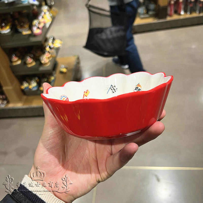 Chén ăn dặm tô nhựa melamine Disney kiểu gợn sóng hình xe đua Car Mcqueen cho trẻ em bé trai - CHENCAR01